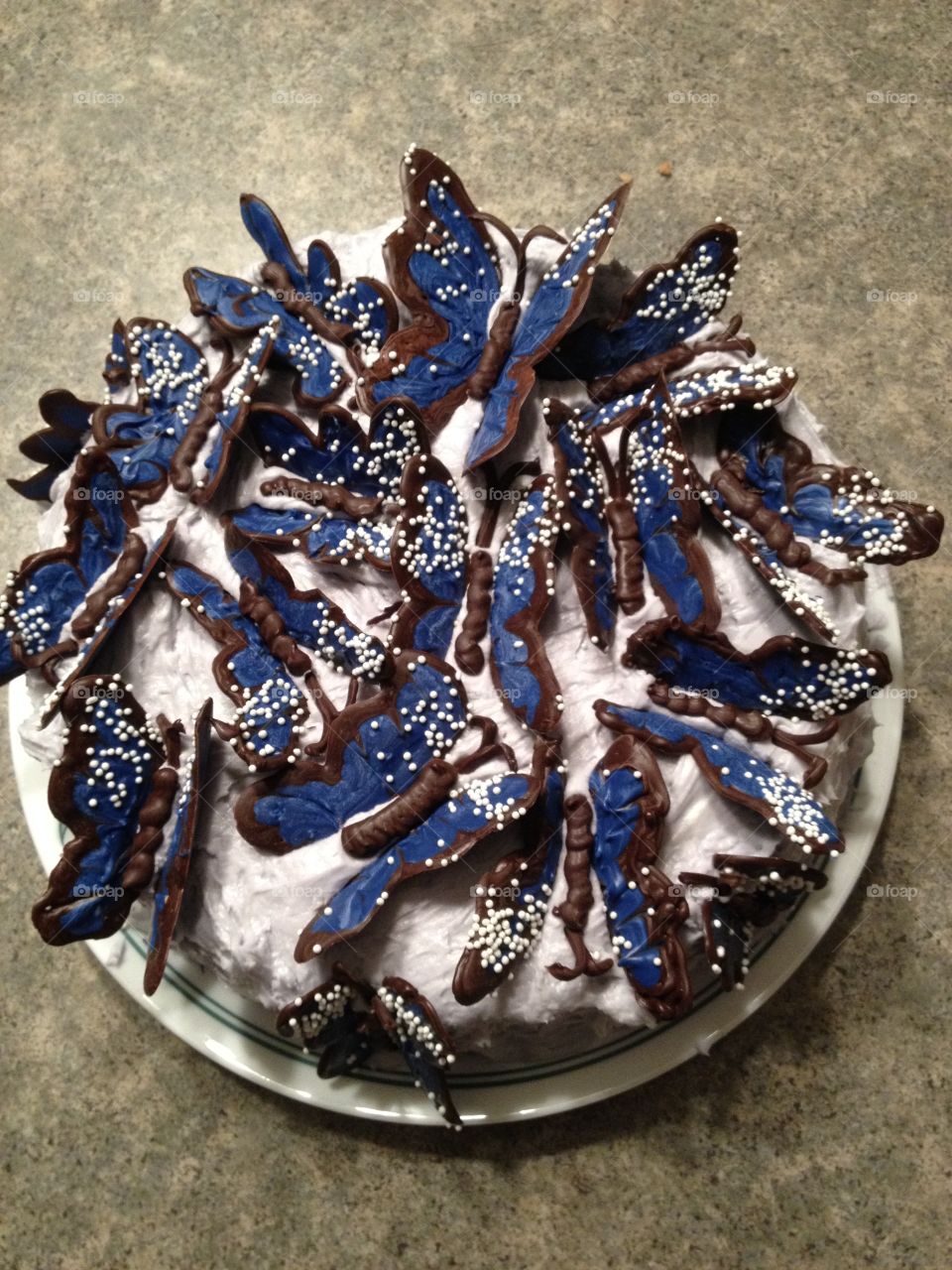 Butterfly birthday cake