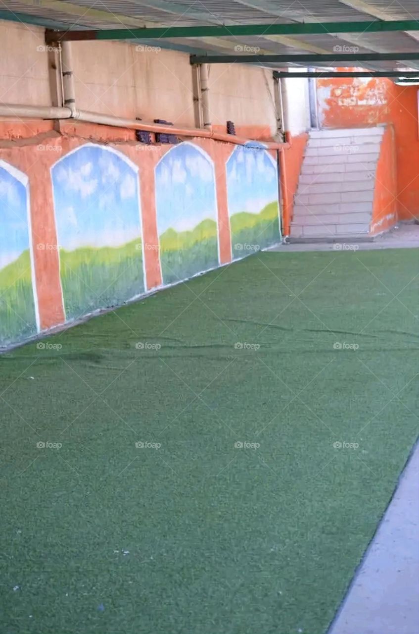 A very beautiful picture, and there is no better picture than it. There is no better picture of green herbs and colorful, red and white roses than it. Glory be to God, the natural and picturesque view, and there is no more