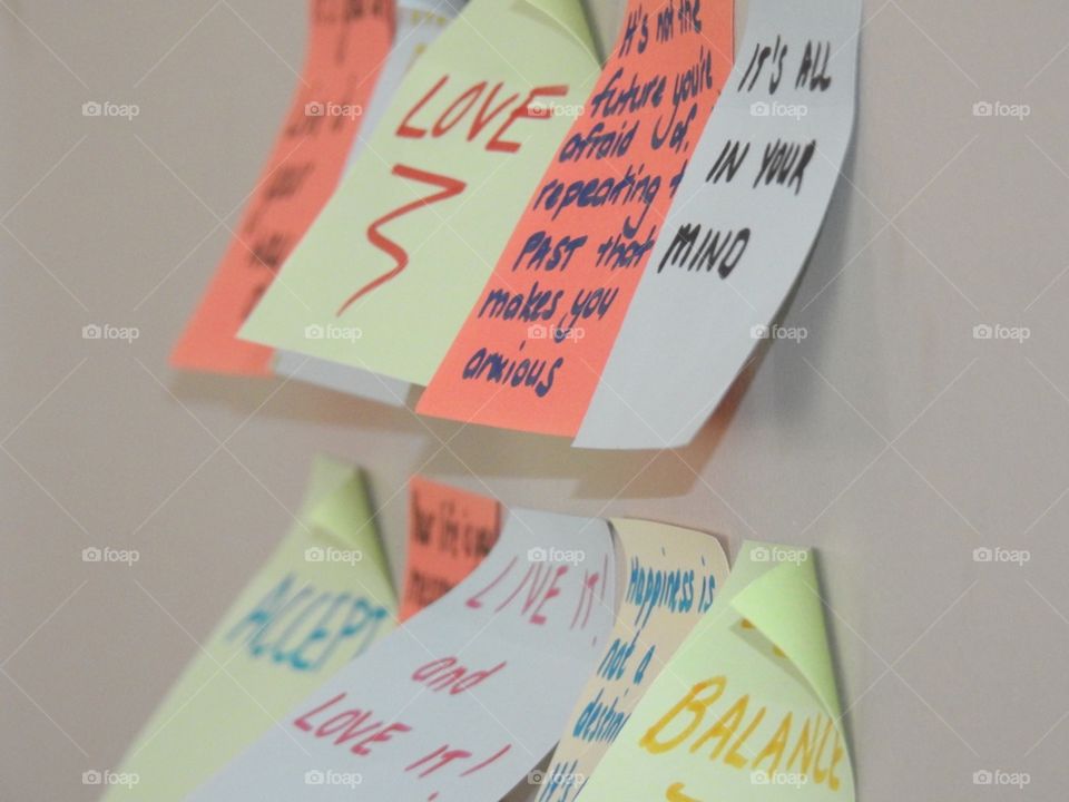 Sticky notes on life