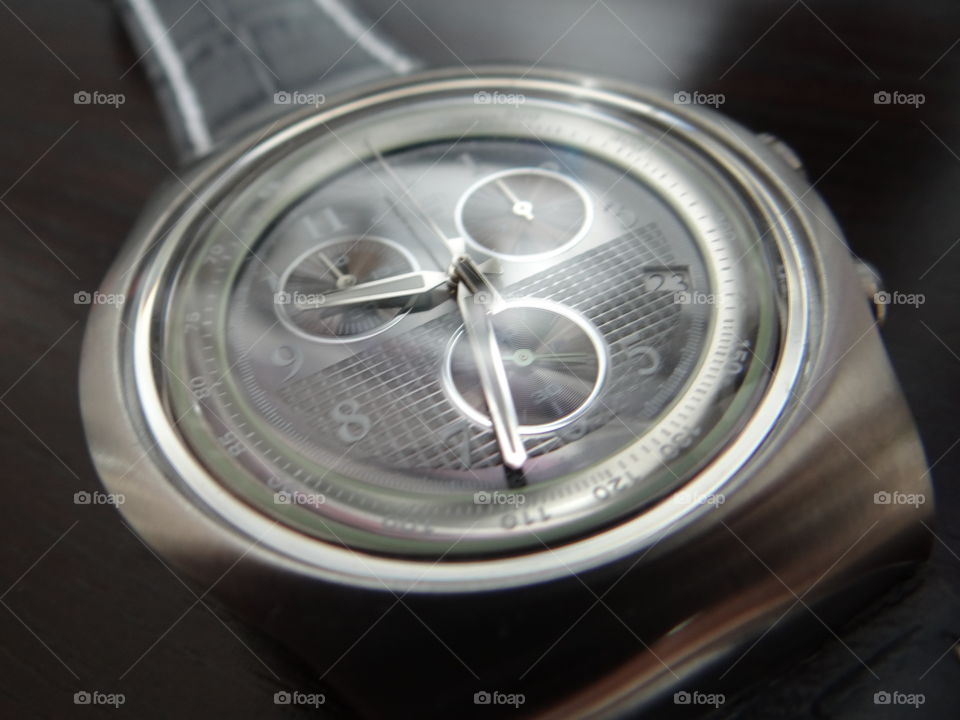 closeup of a wrist watch