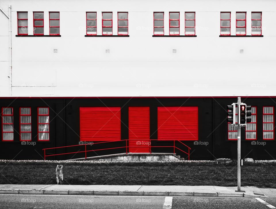 Red doors and windows