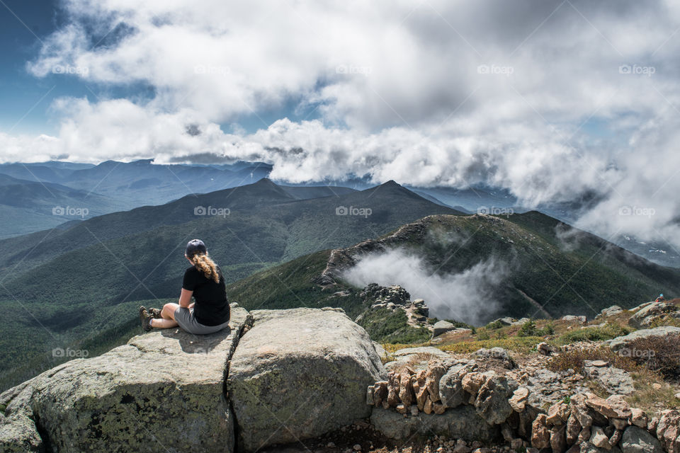 Dramatic clouds in the mountains