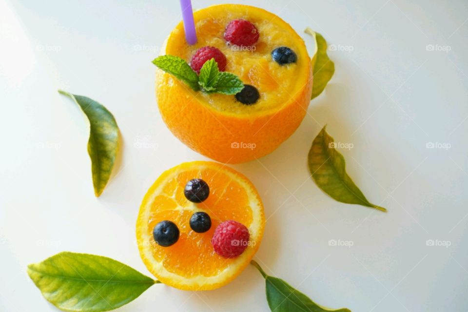 Fresh Fruit Smoothie - Orange Smoothie