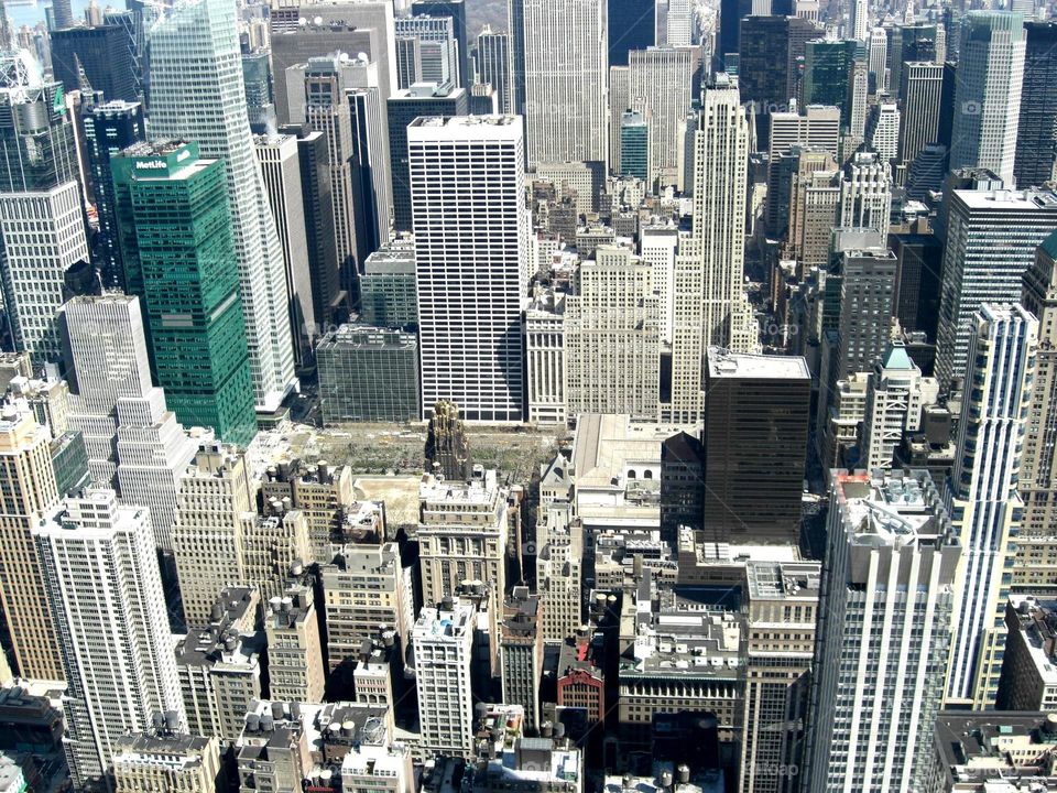 New York City from building top