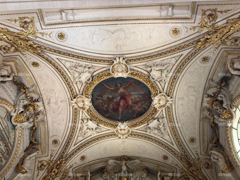 ceiling in the Louvre paris