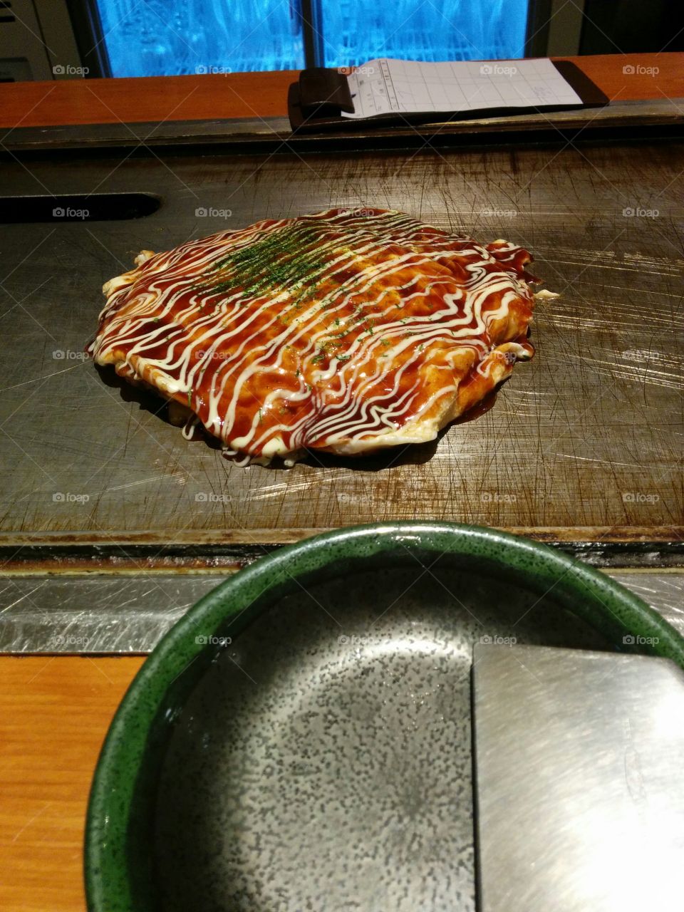 okonomiyaki in Osaka Japan