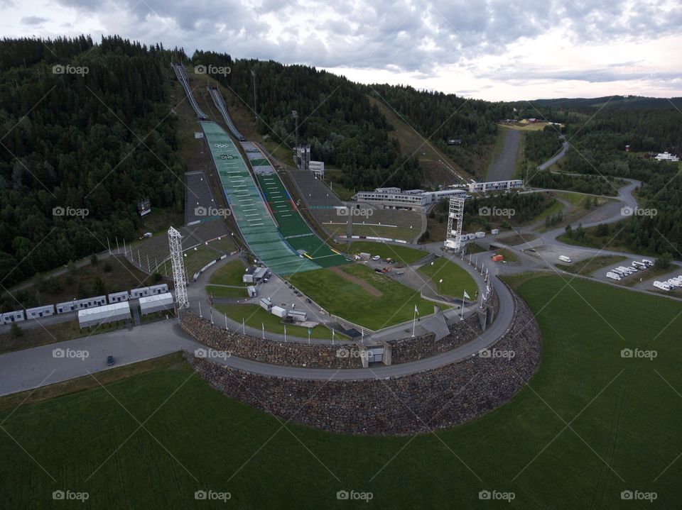 Olympic ski arena in Lillehammer