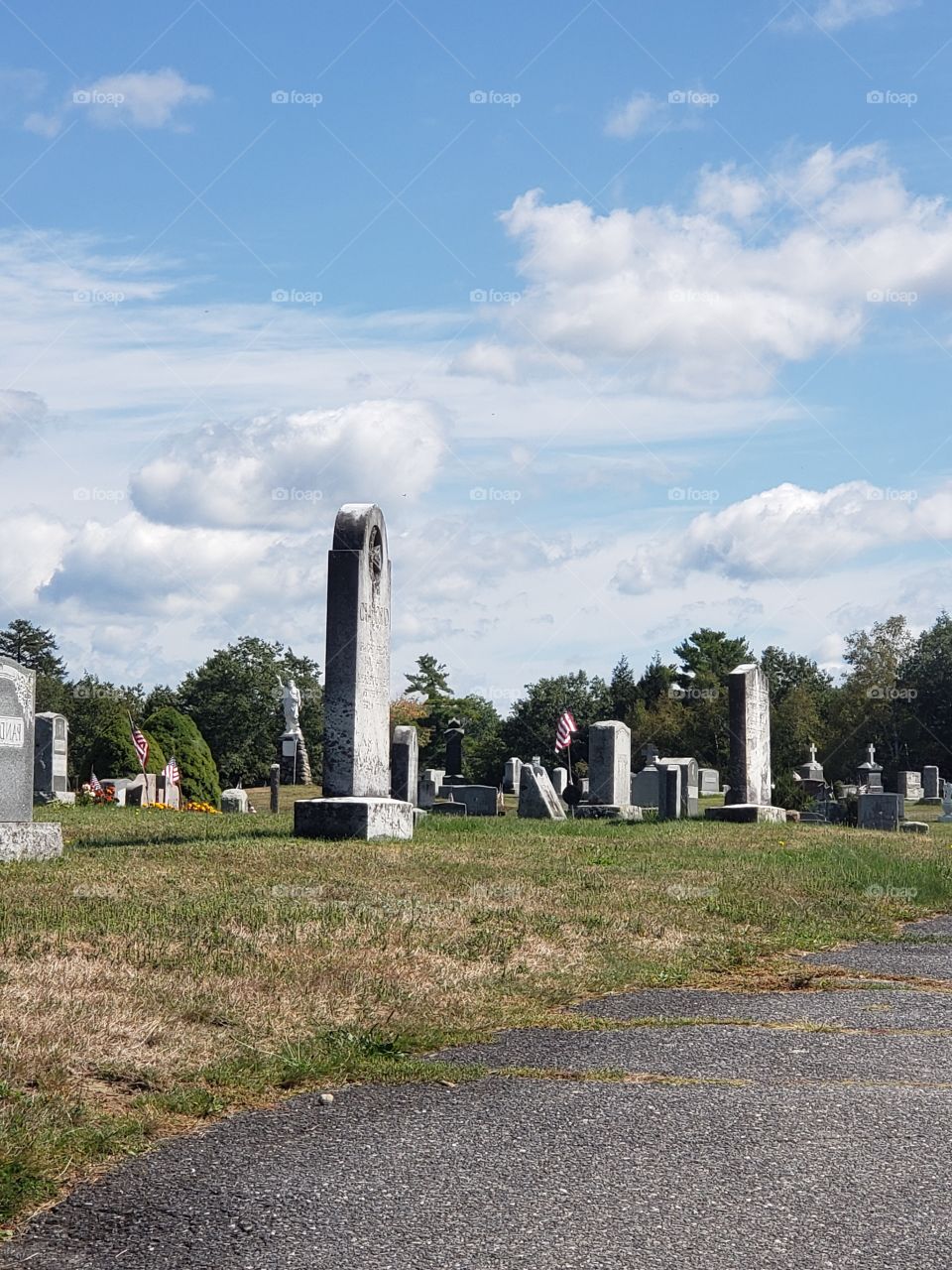 cemetery in the afternoon