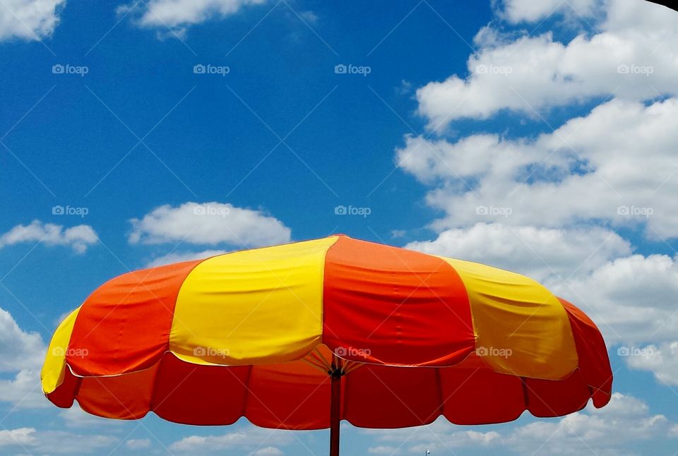 Umbrella & Blue Skies