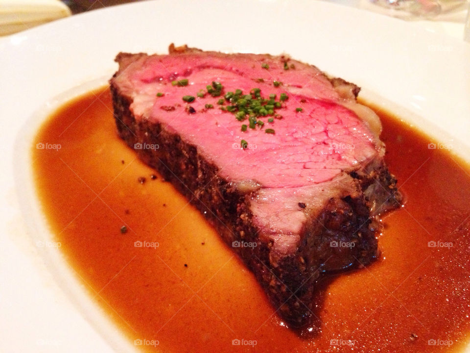 delicious steak rare rib by optostar