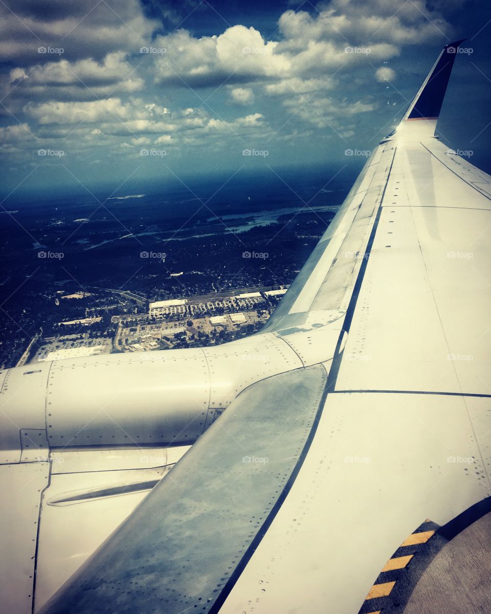 Flying over Washington 