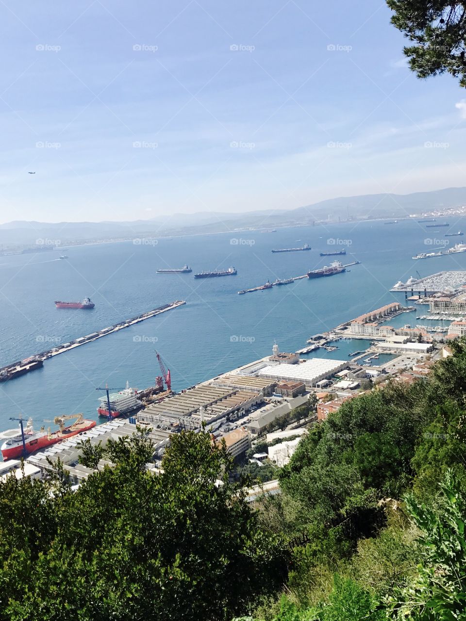 Views from Gibraltar, sea, travel 