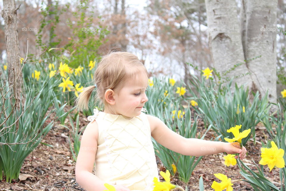 girl enjoying spring