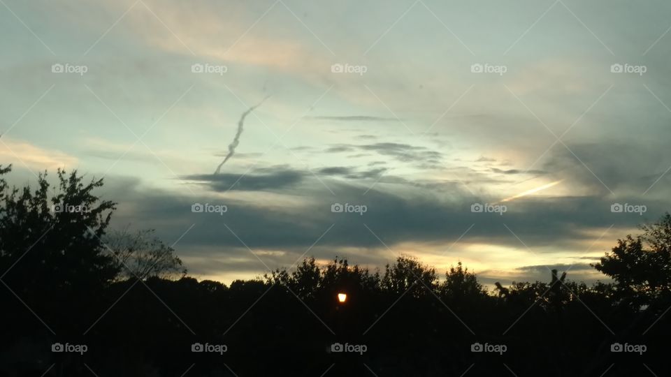 Landscape, Sky, Tree, Sunset, Weather