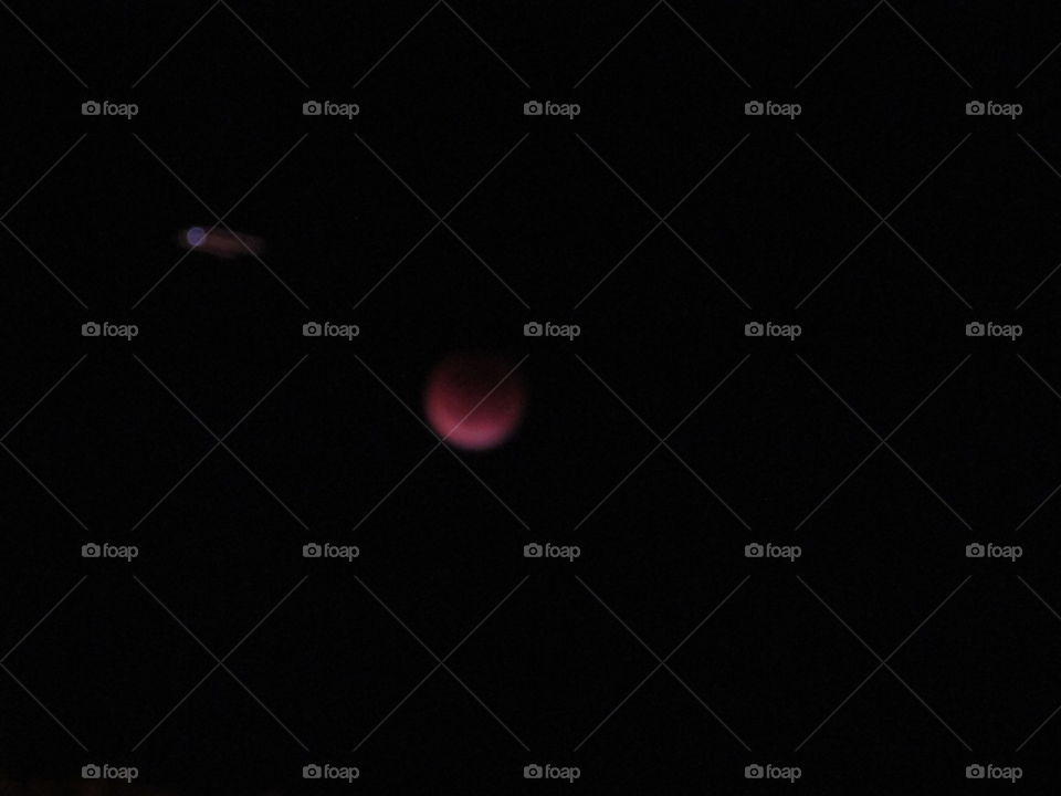 airplane lunar eclipse. out and about in downtown Sacramento