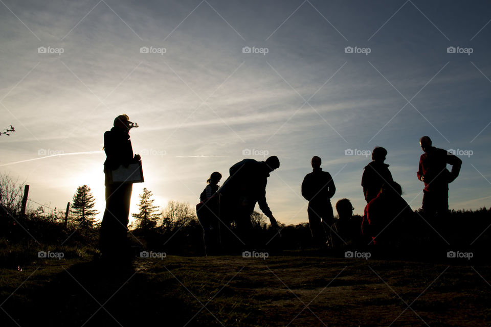 North Downs silhouettes . North Downs silhouettes 