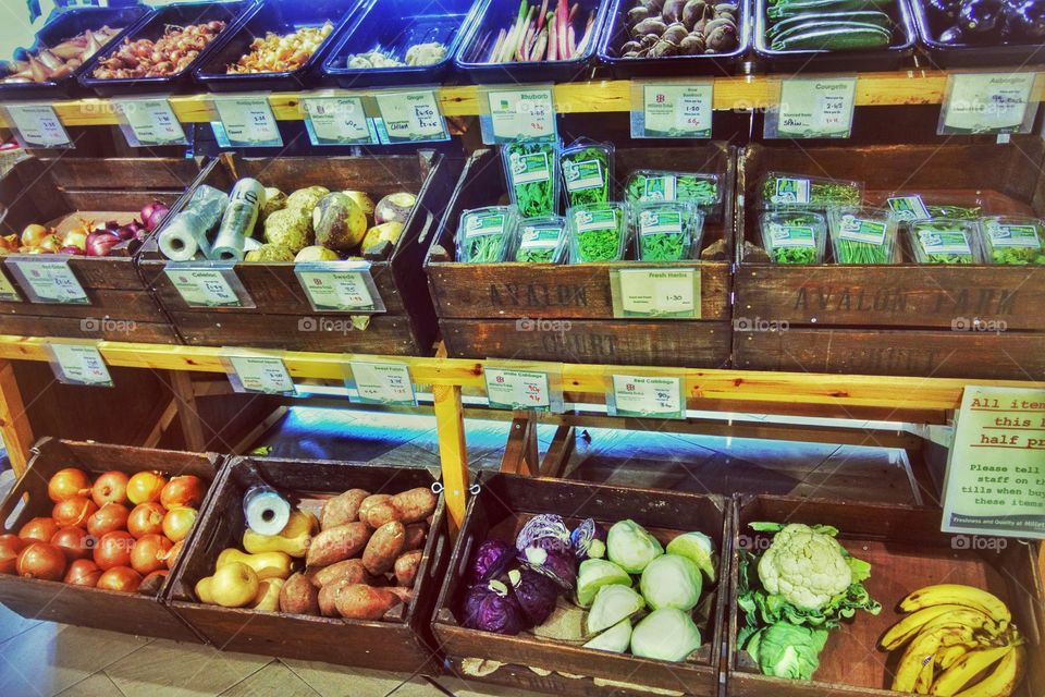 Grocery. Fruit and veg 