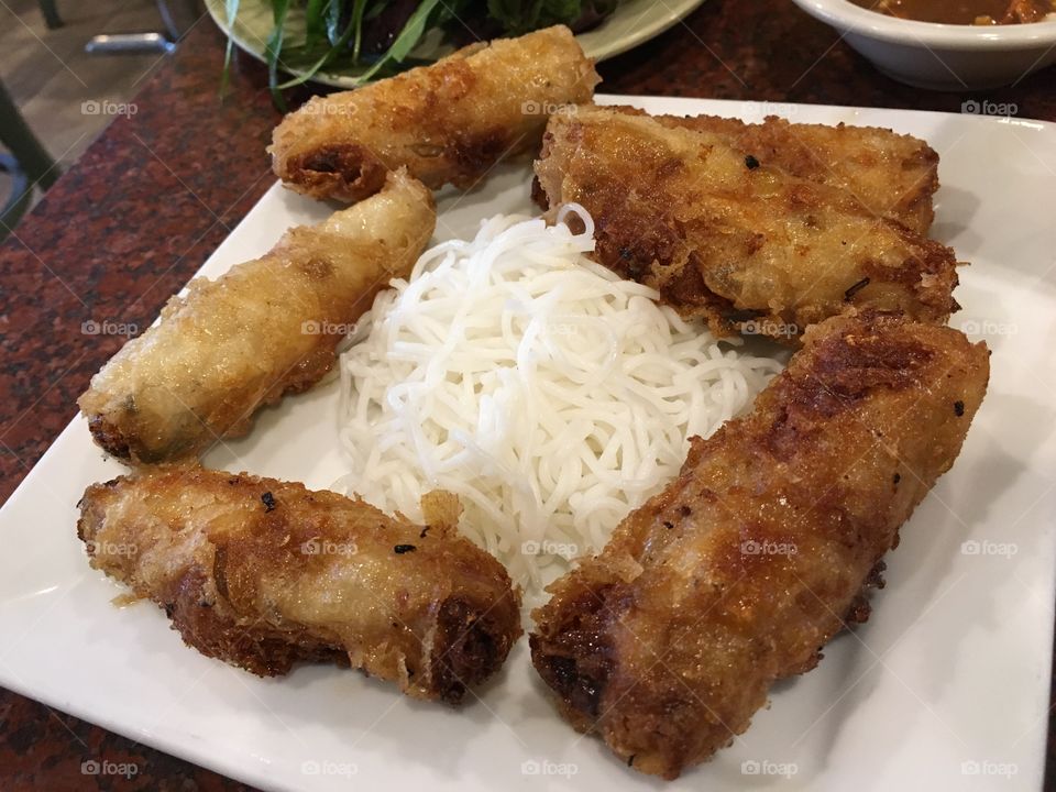 Vietnamese Fried Spring Rolls.