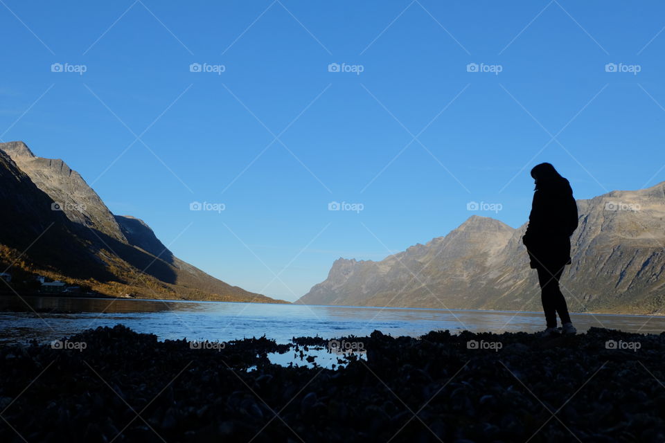 A walk in silhouette 