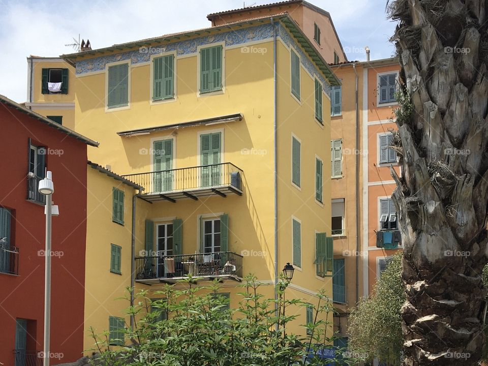 Italian style houses on Riviera