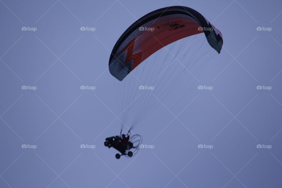 Gliding through the clouds