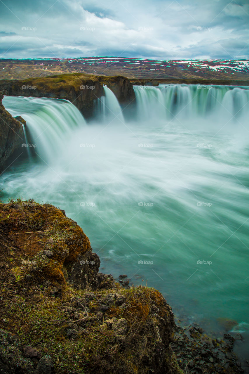 Vodafone waterfall in Iceland 