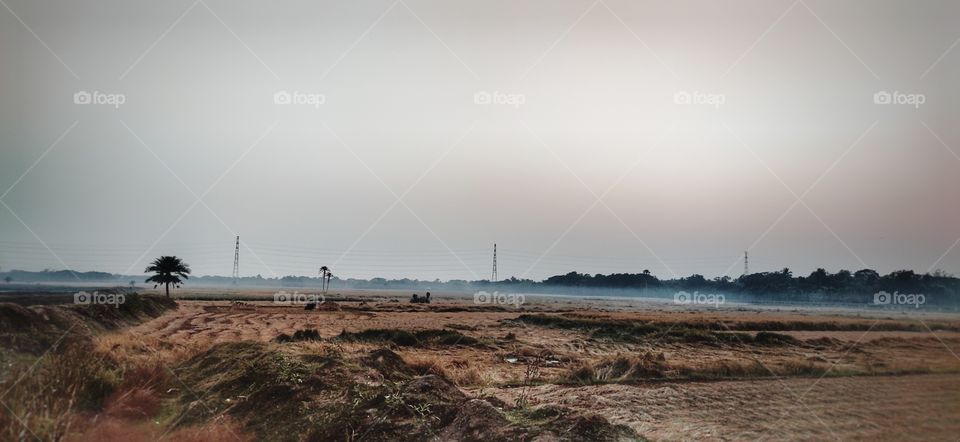 The beauty of village. 
Big landscape in village. 
Such a amazing weather.