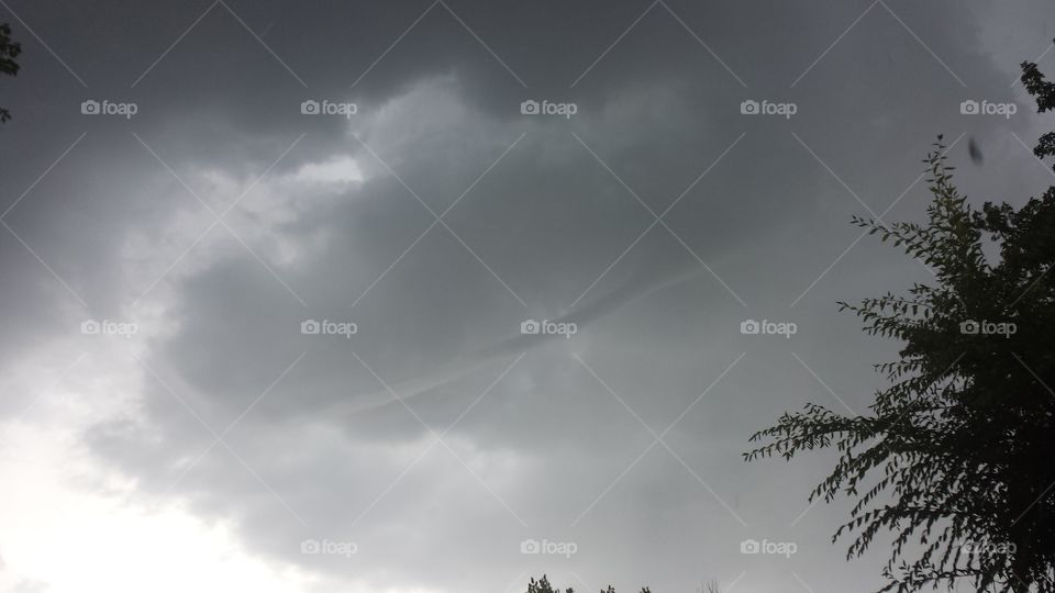 Funnel cloud - watched this form above my backyard