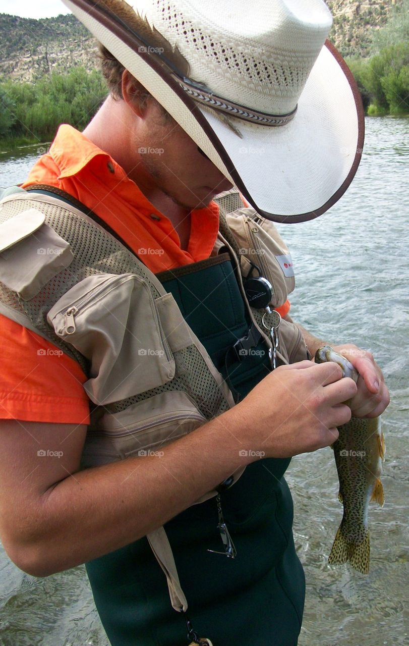 fishing trout River cowboy hats