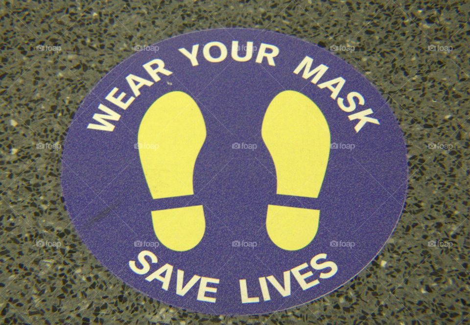Wear Your Mask Sign at Airport