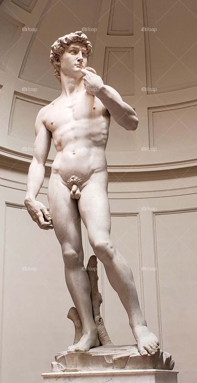 statue of David Michelangelo marble biblical sculpture