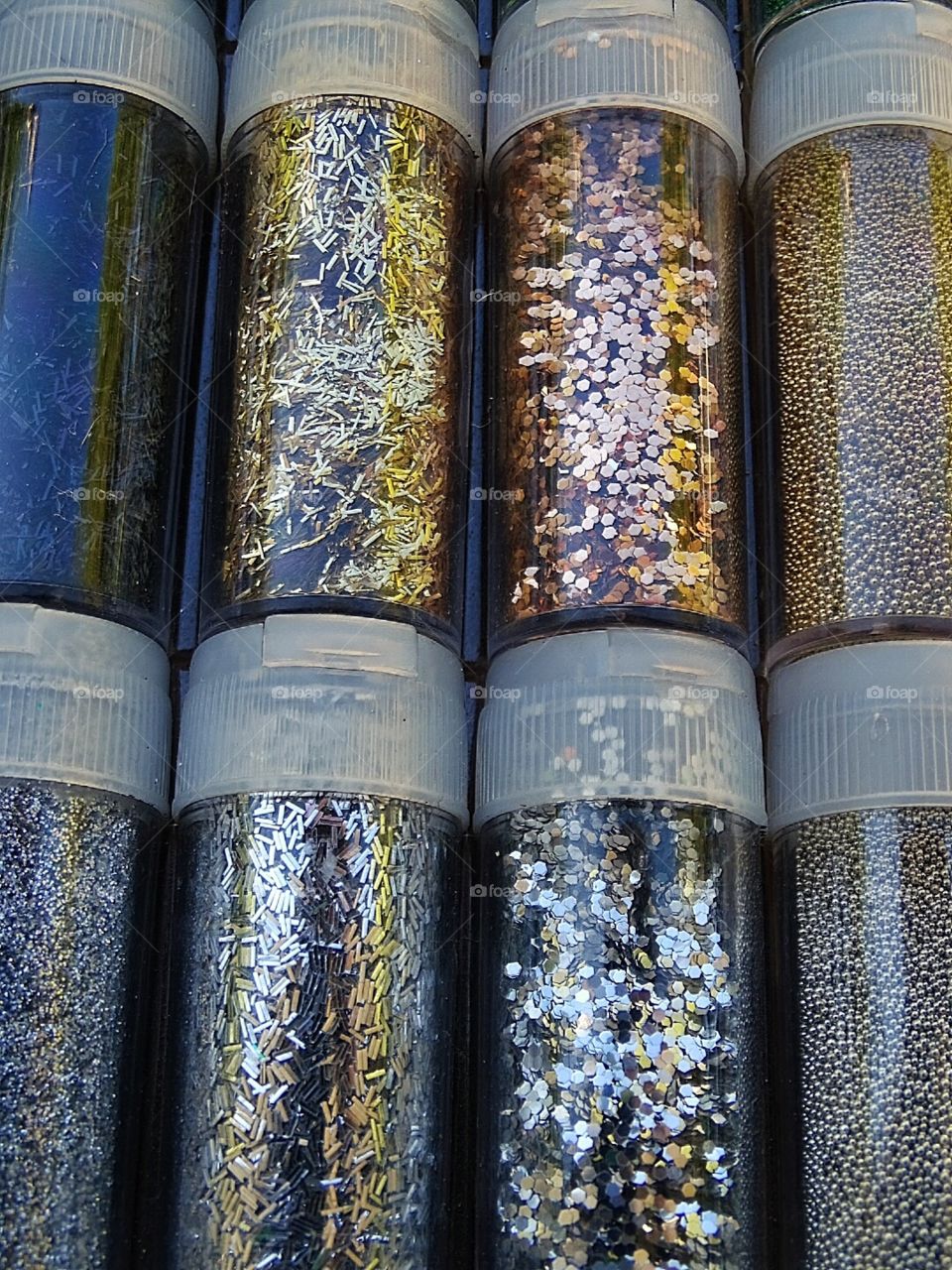 Silver, Gold and Black glitter assortment