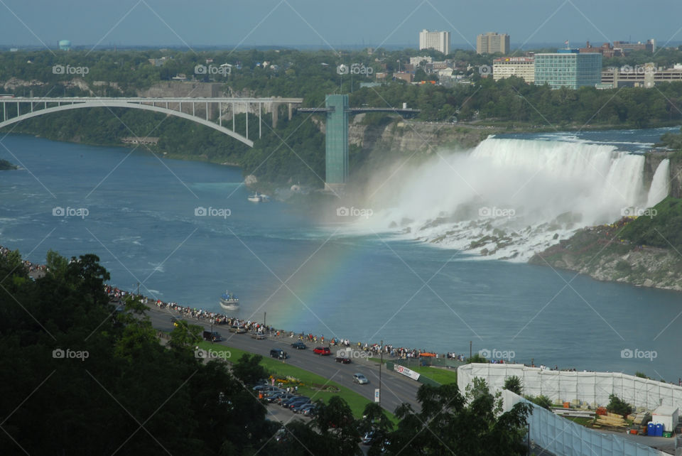 Rainbow over Niagara Falls