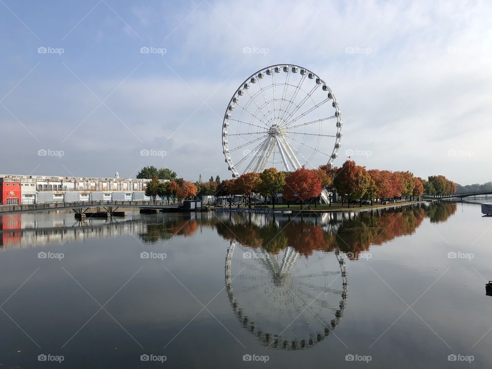 Ferris Wheel Reflection