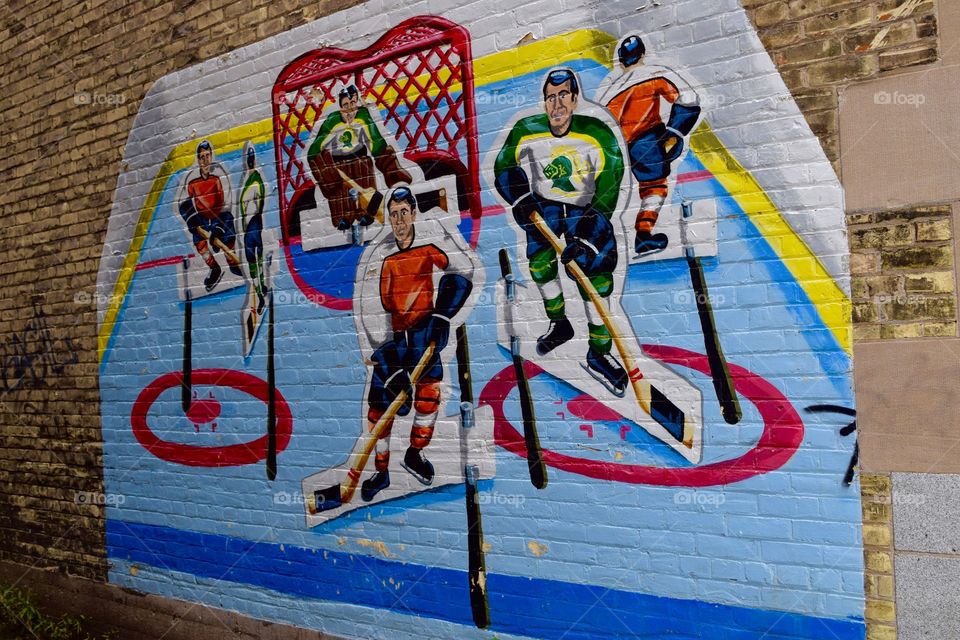 Hockey graffiti