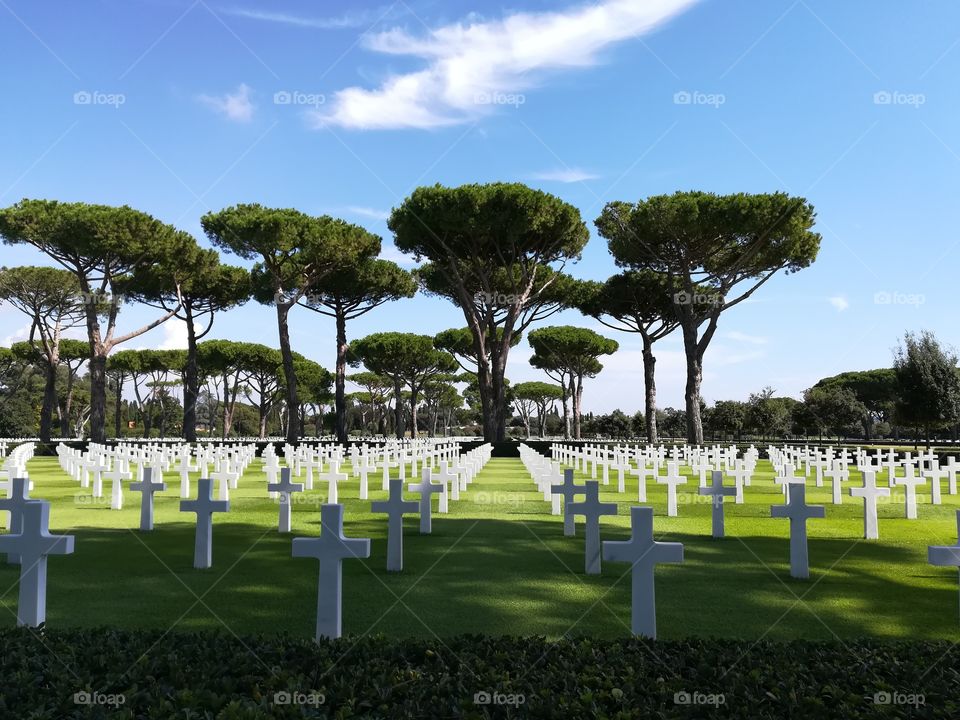 American cemetery in Nettuno