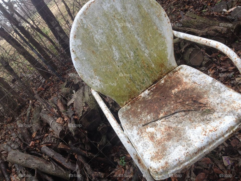Rusty Chair Left Alone