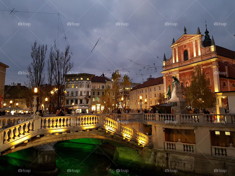 Evening in Ljubljana