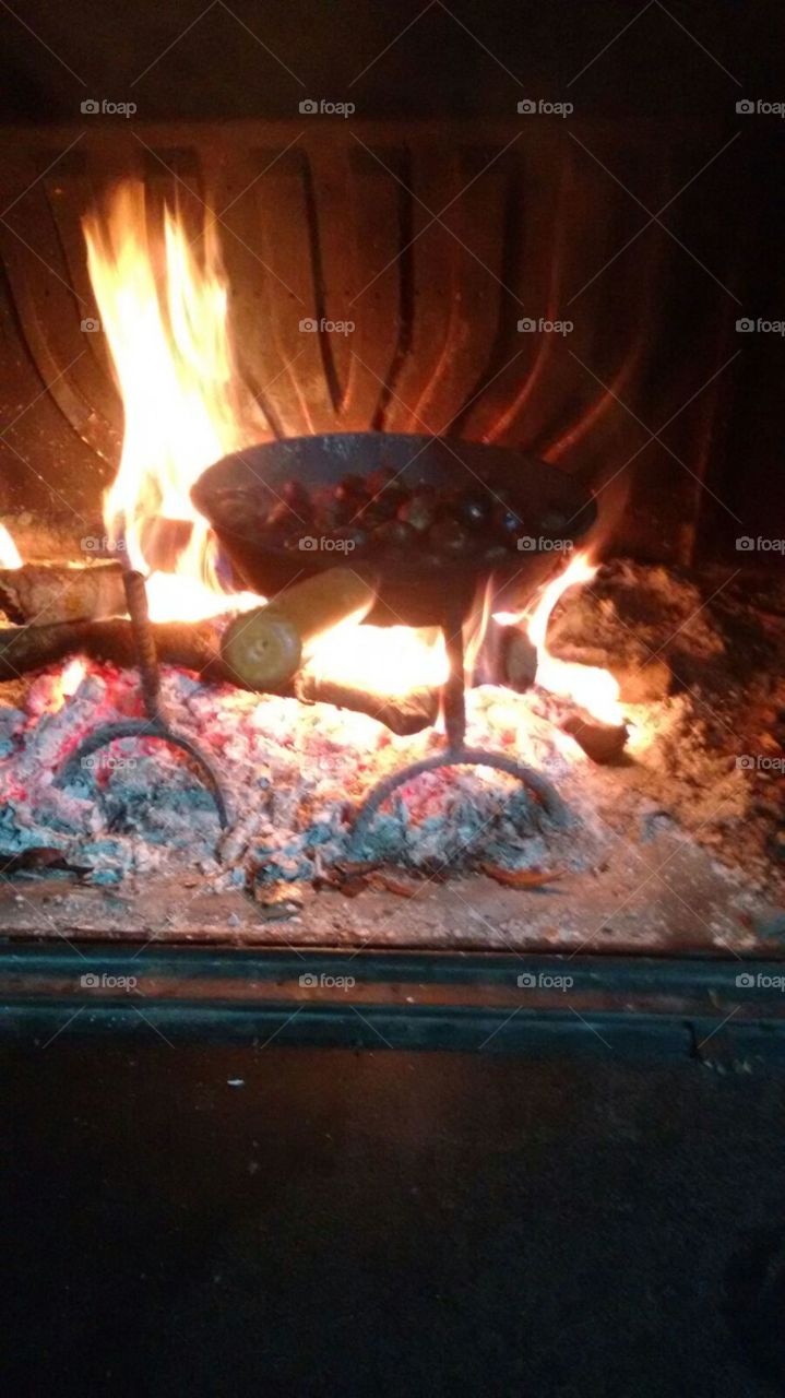 chestnuts in preparation