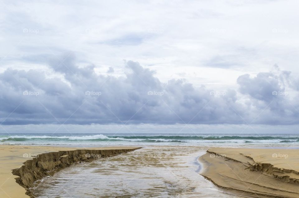 Nimbus over sea