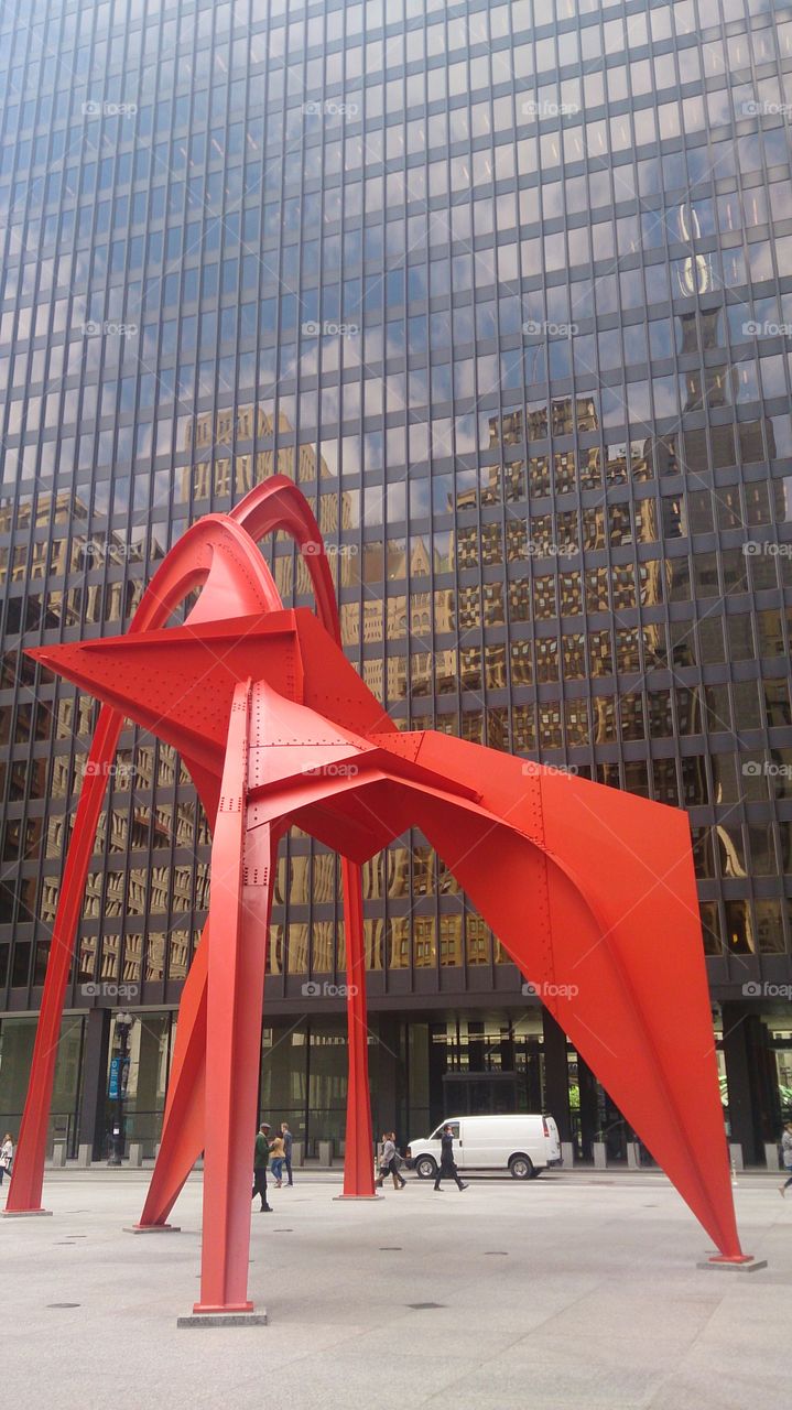 Red in downtown, Chicago