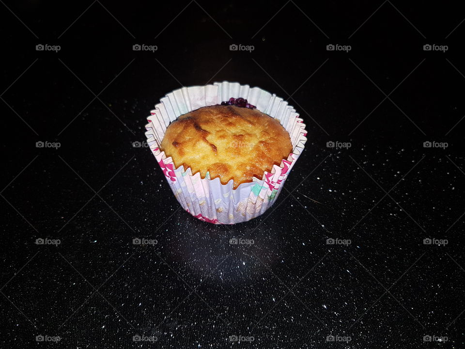 Coconut blueberry muffin