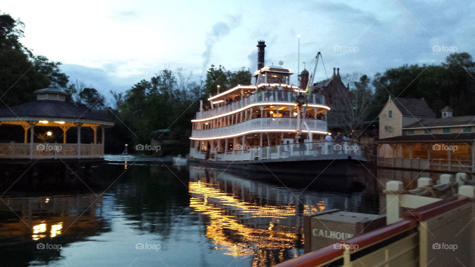 Riverboat at Dusk