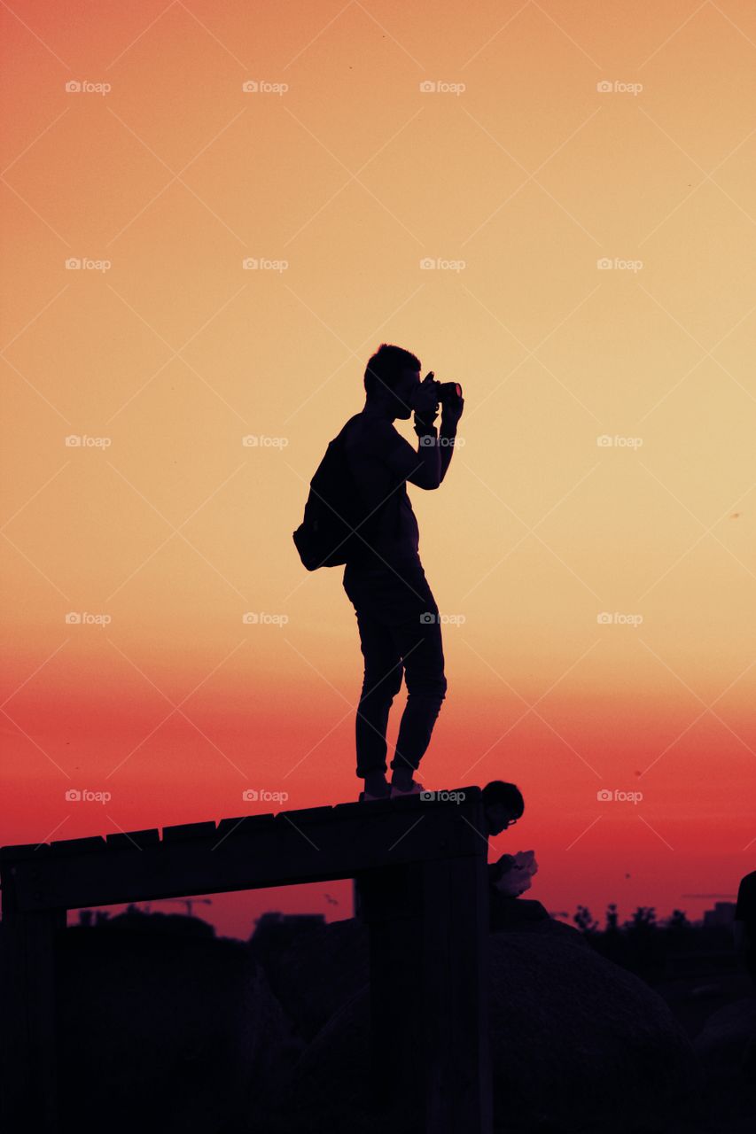 Capturing the sunset
