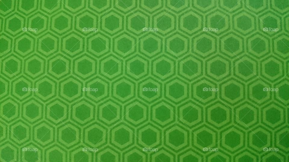 Green Honeycomb Pattern