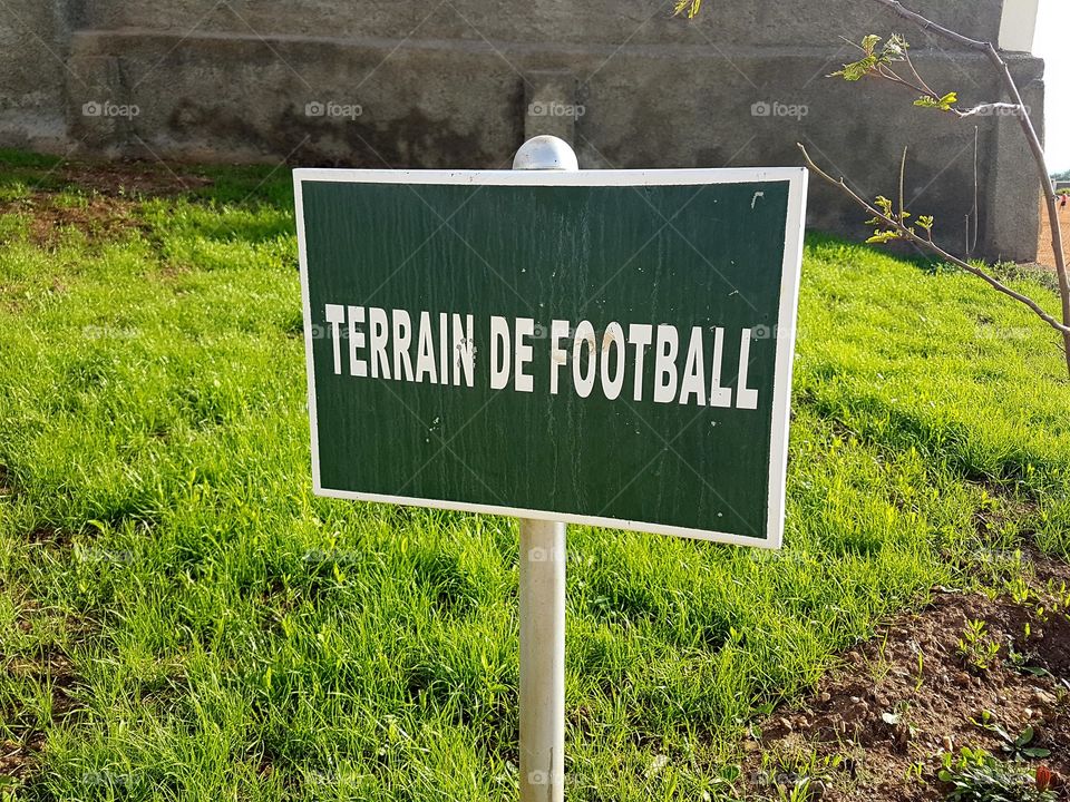 Football sign