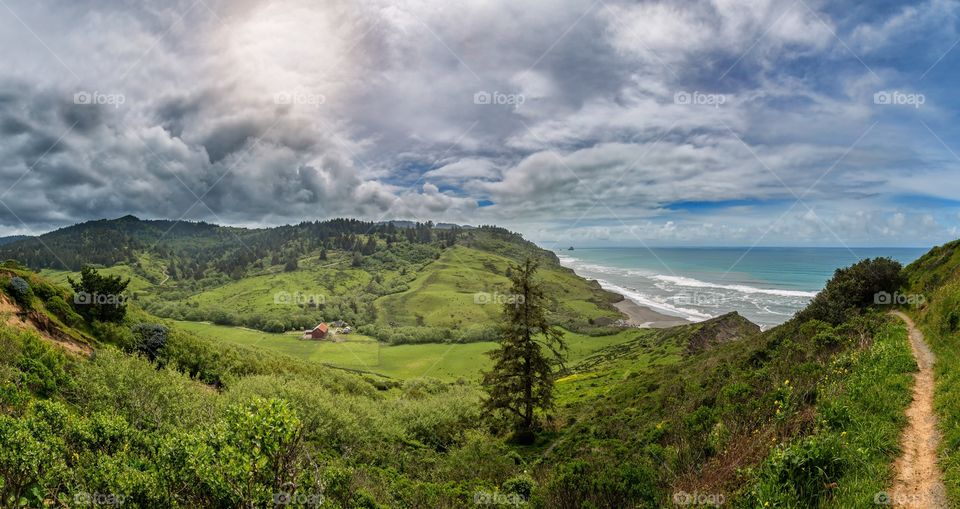 Scenic view of Lost Coast, California