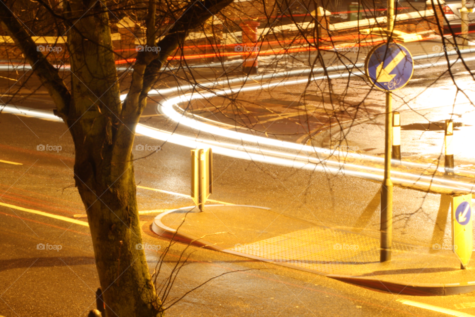 night long exposure light trails time lapse by leonbritton123