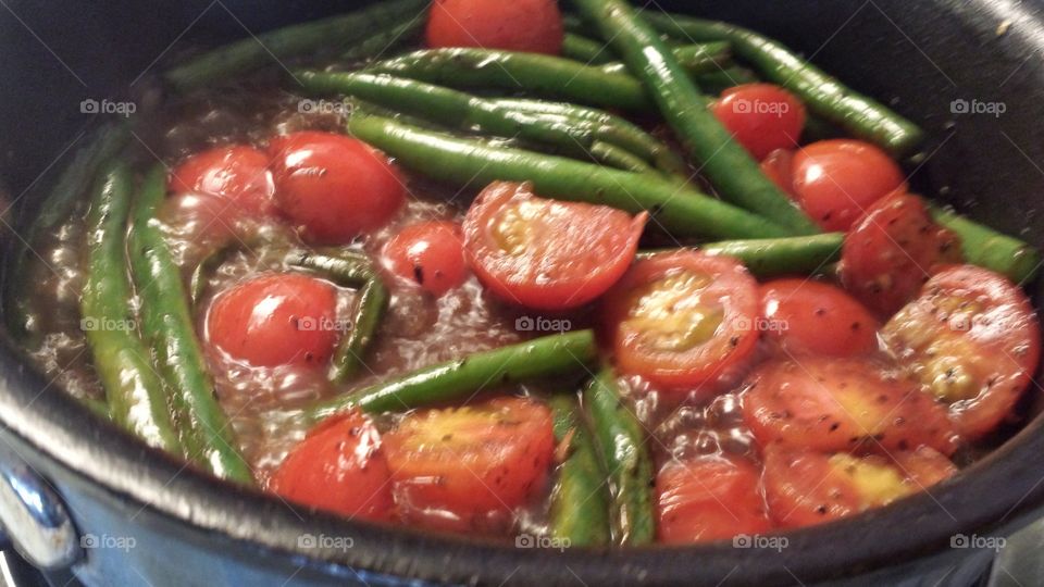 Tomatoes and Green Beans