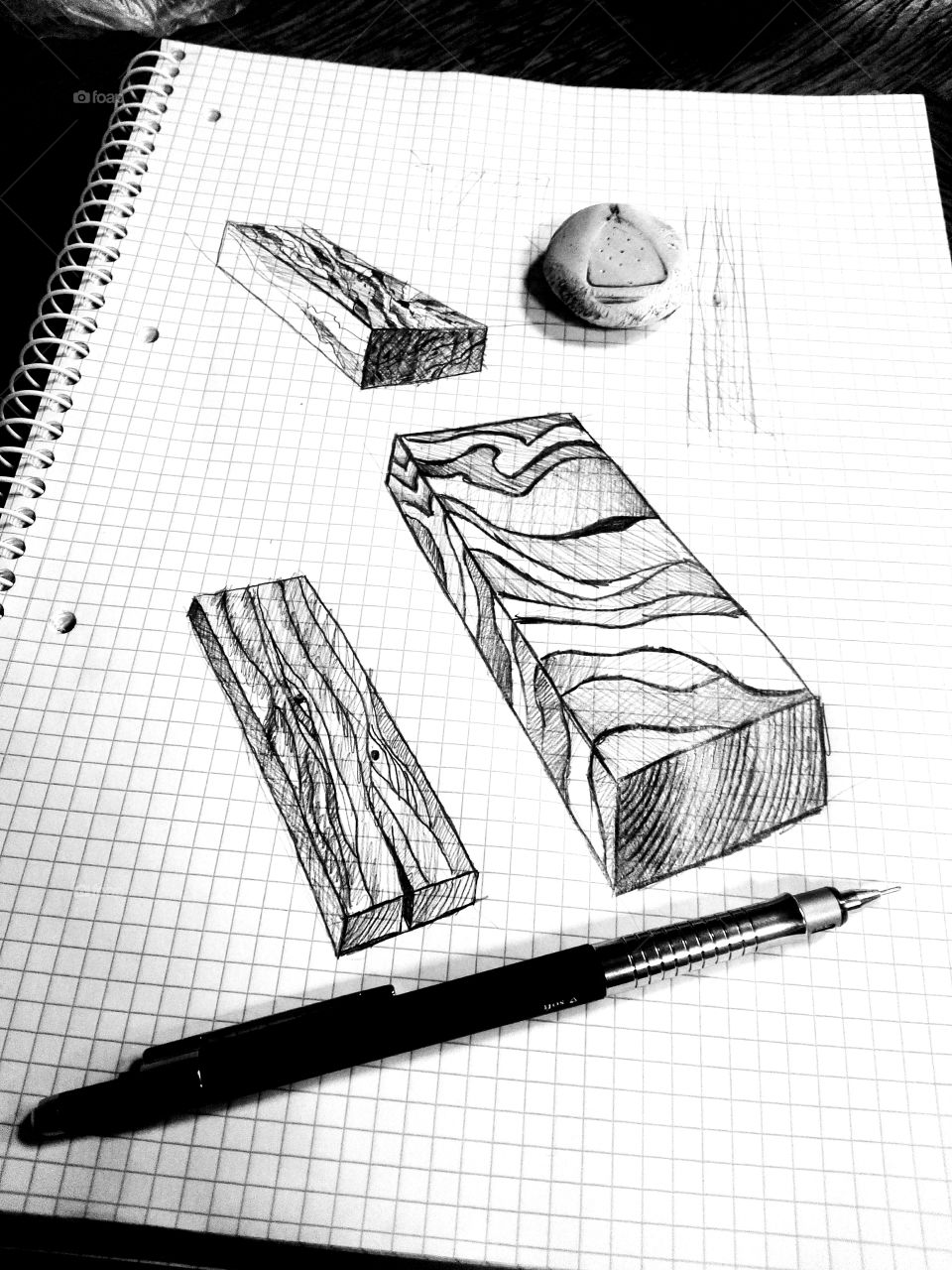 Sketching Wood Designs.